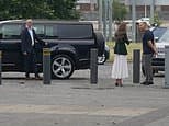 Kate's chat with cancer-stricken Sir Chris Hoy caught on camera as she keeps William and her children waiting