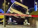 'Stolen' van crashes after being driven wrong way on A20 during 15-mile police chase - as man, 23, is arrested