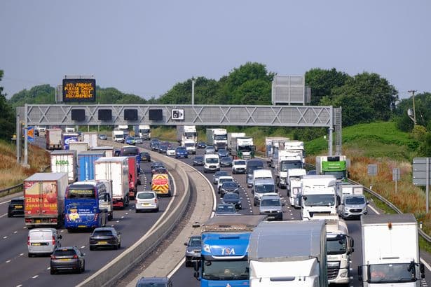 Exact time M5 disruption starts in West Midlands today