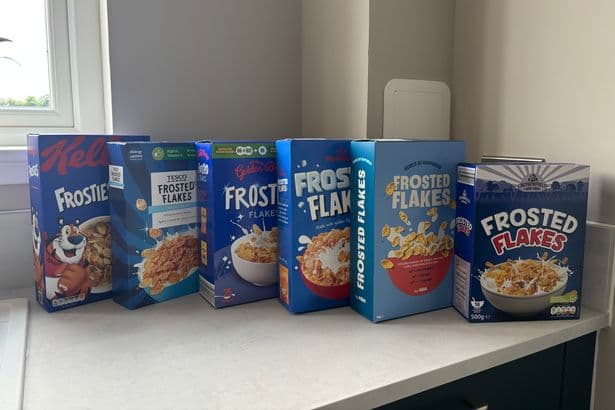 I compared Frosties to Aldi, Lidl, Morrisons, Asda and Tesco versions – one was sweeter and crunchier