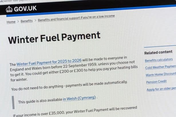 DWP confirms the 66-year-olds not getting Winter Fuel Payment this year