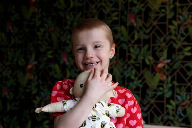 Moving pictures show 'beautiful brave' North East girl, six, receive emotional goodbye after cancer battle