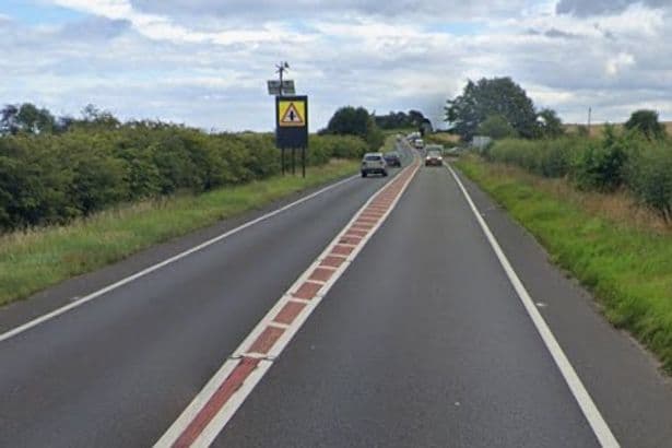 Northumberland A1 crash as two vehicles collide on single lane stretch of major road