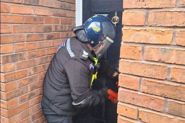 Six arrested as after weapons, cash and suspected drugs seized in Tyneside police raids