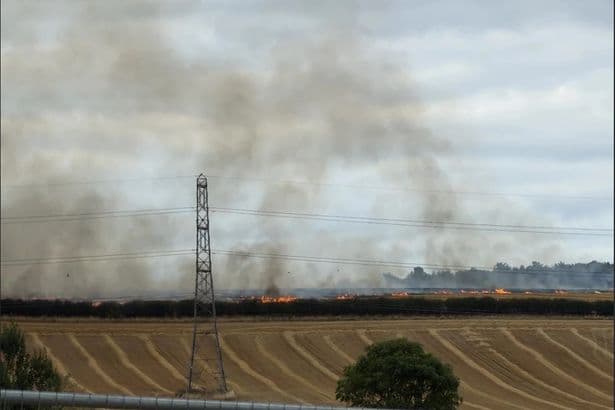People urged to avoid area as firefighters tackle blaze at North East park