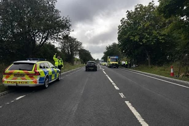 Two-vehicle collision on A1 in Northumberland closes road and sees two injured