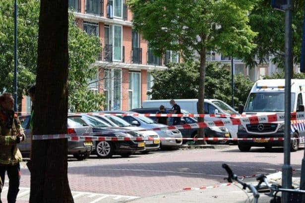 Police swarm after vehicle 'carrying explosives' crashes in Amsterdam