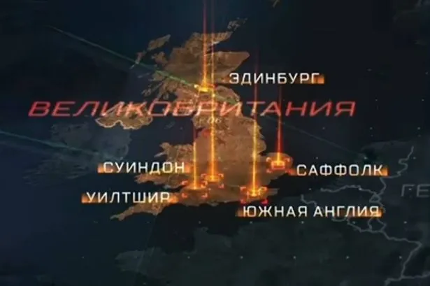 Russia shows map of England 'attack locations' as Moscow issues warning