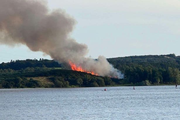 Wildfire tears through Fife country park sending huge plume of smoke into sky