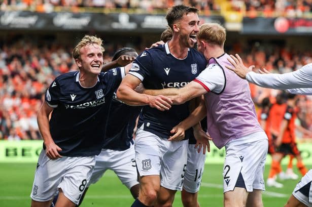 Owen Bevan shares Dundee derby goal delight with deserving dad as long trek to Tannadice gets ultimate reward