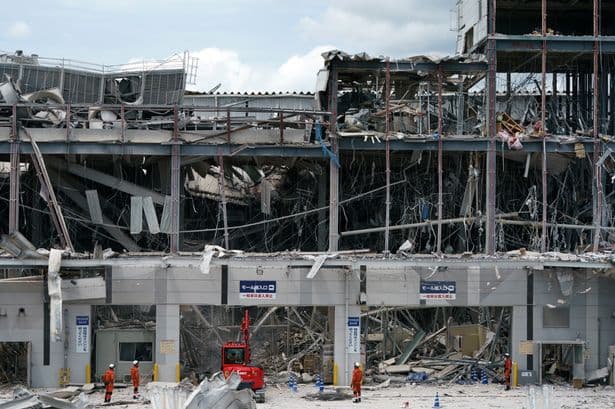 Inside earthquake-ravaged apocalyptic shopping centre hours after it collapsed
