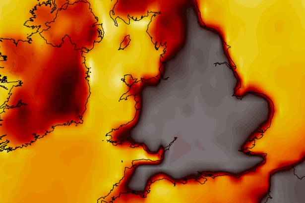 UK weather maps show heatwave hitting 39C with 12 counties at 38C or more – list
