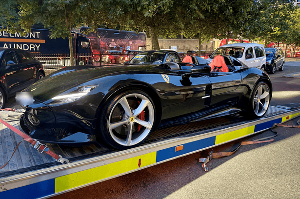 Supercar meet-up swarmed by cops as motors worth £8m seized - including mega Ferrari
