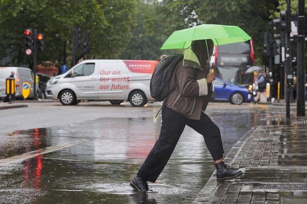 Met Office forecasts thunderstorms on Tuesday as BBC names areas facing heavy rain
