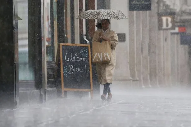 Met Office names areas facing heavy rain on Tuesday with 14 counties at risk