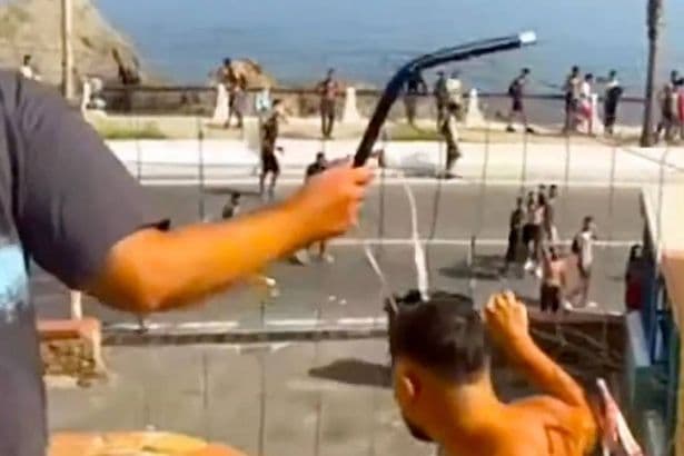 Spanish locals clash with migrants after 60,000 cross as 57 die in border chaos