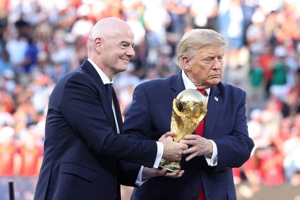 Gianni Infantino 'plots to sell World Cup' after Donald Trump talks as UEFA lash out