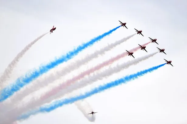 Where and when to see Red Arrows over Greater Manchester tomorrow after Southport Airshow update