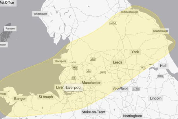 Met Office extends Merseyside weather warning as thunderstorm alert issued