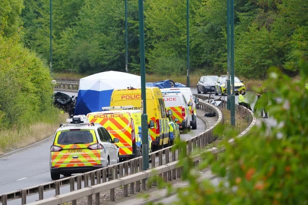 Seven people, including two police officers, dead in A66 crash