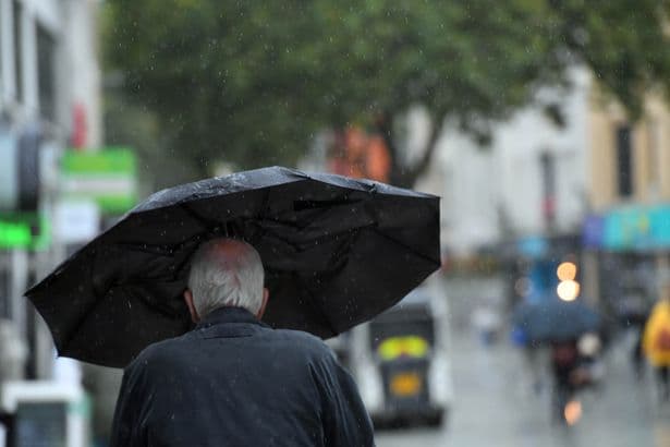 Met Office lists UK areas set for rain today
