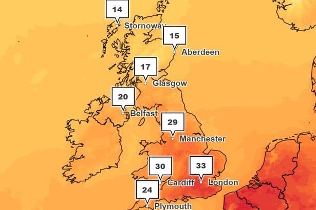 Met Office warns of 'very warm and humid' 29C weather in Manchester as fourth heatwave forecast