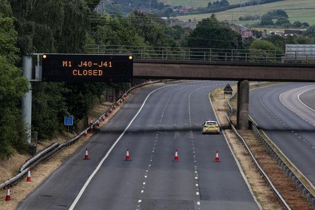 Part of M67 traffic closed after 'human remains' found