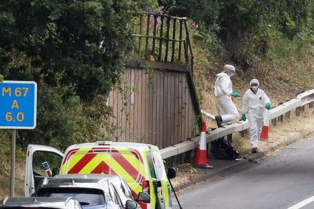 M67 'human remains' probe latest after discovery near motorway