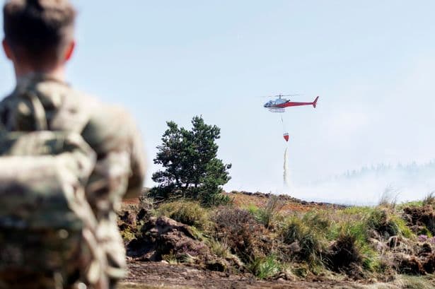 Nasa map shows dozens of wildfires still burning across Wales as army deployed