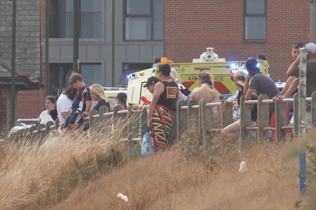 Young girl critically ill in hospital after family pulled from sea at Shoreham | ITV News Meridian - ITVX