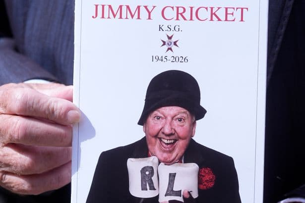 Jimmy Cricket funeral RECAP from Salford Cathedral as iconic comedian laid to rest