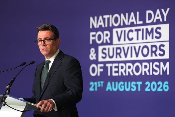 Andy Burnham's emotional comments about Manchester terror victims as he promised review into compensation scheme