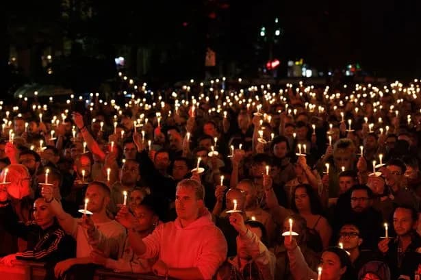 Mayor Bev Craig and Russell T Davies bring Manchester Village Pride to an end with candlelight vigil