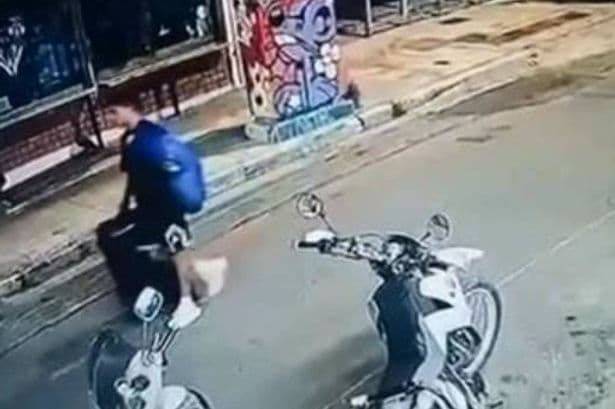 CCTV shows man allegedly wheeling suitcase containing body of British woman in Athens, police say