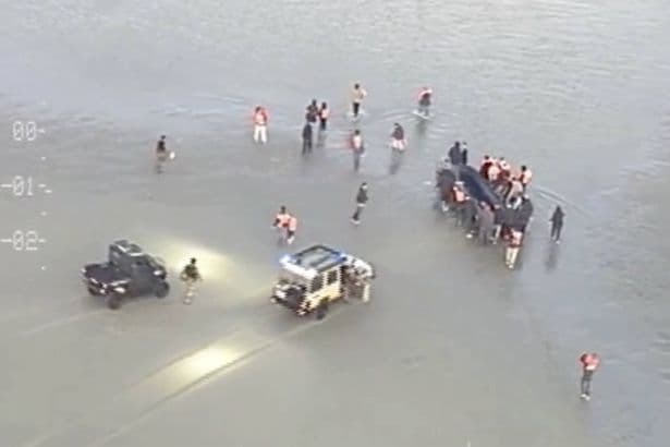 Channel crossing migrants attack police as they intercept boat launch