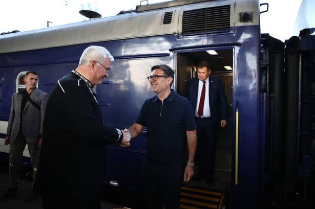 Andy Burnham arrives in Ukraine and sends warning to Russia after Moscow's 'consequences' threat to UK