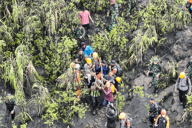 Bodies of two tourists 'found holding each other' after volcano eruption in Indonesia