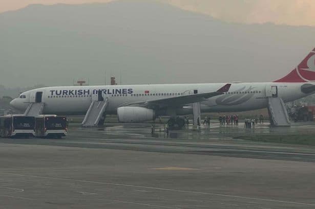 Fire on Turkish Airlines flight shuts airport as passengers forced to use emergency escape