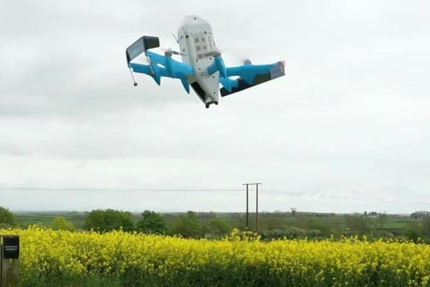 Amazon drone on delivery crashes into garden just months after local feared 'it could hit a baby'