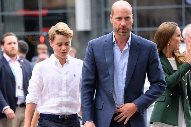 Prince William admits teenage Prince George is embarrassed by him and mum Kate