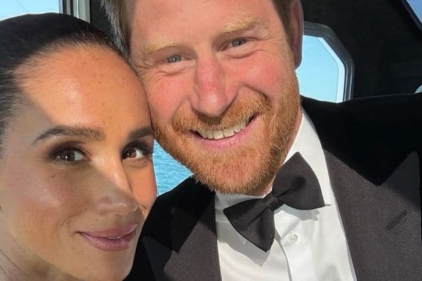 Meghan Markle wears Diana's earrings in candid selfie of her and Prince Harry at glitzy party