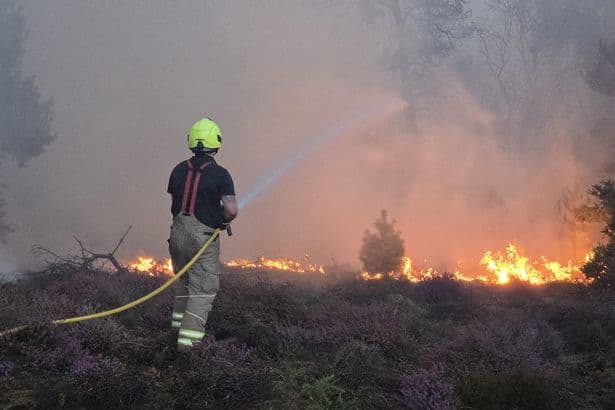 UK wildfire hotspots mapped as Andy Burnham holds COBRA meeting over extreme heat - check the risk near you