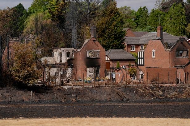 Angela Rayner says seeing UK wildfire devastation 'like movie' on visit to shells of former homes