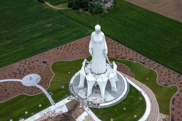Gigantic 182ft Virgin Mary statue taller than Christ the Redeemer appears outside tiny village