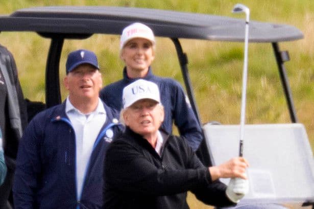 Trump left Melania at home for second Scottish golf break accompanied by 'close aide' Natalie Harp