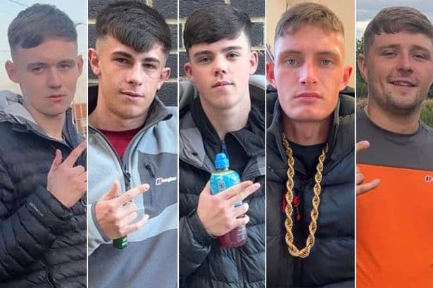 Five young men who died in A66 crash which also killed two police officers named by police - lbc.co.uk