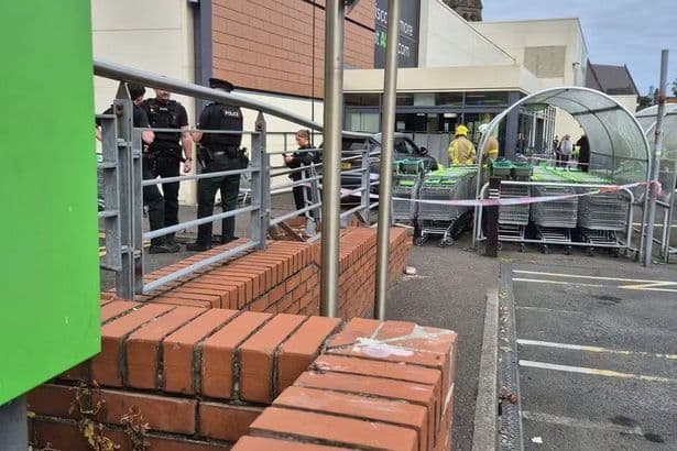 Man rushed to hospital after 'collision with car and pedestrian' at Asda