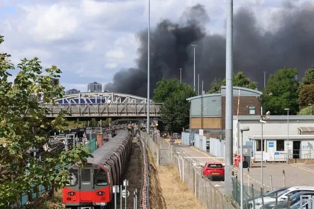 Fears for total travel chaos and event disruption after huge fire near Wembley Stadium