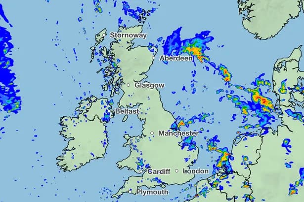 Met Office maps show 72 UK areas face rain on bank holiday Monday - full list