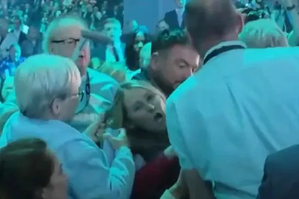 Robert Jenrick reacts 'boohoo' to sickening clip of Reform conference protestor being dragged by hair